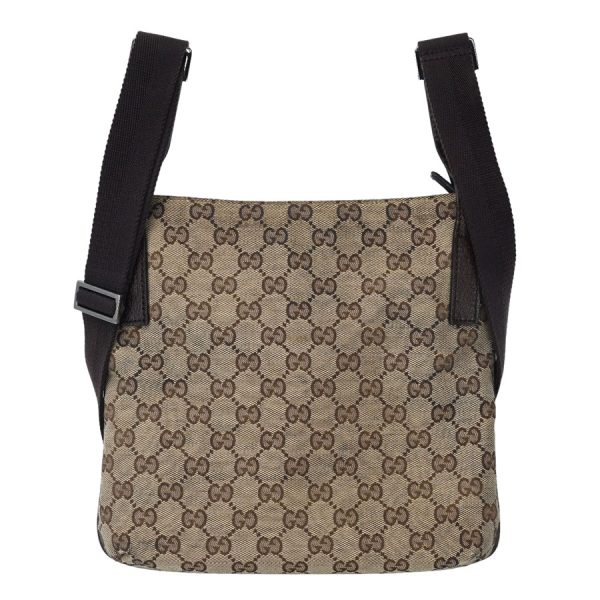 k360408 03 02 Gucci GG Canvas Crossbody Bag Beige Dark Brown