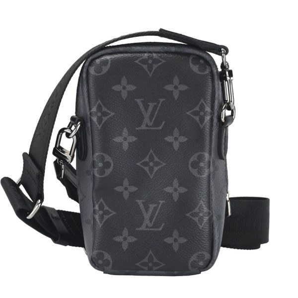 k360417 06 02 Louis Vuitton Double Phone Pouch Black Gray