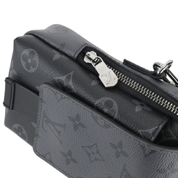 k360417 06 11 Louis Vuitton Double Phone Pouch Black Gray