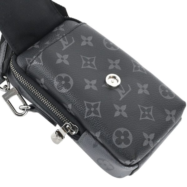 k360417 06 12 Louis Vuitton Double Phone Pouch Black Gray