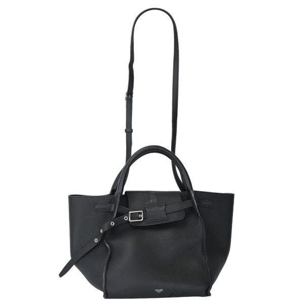 k360515 12 03 Celine Big Bag Small Long Strap Shoulder Black