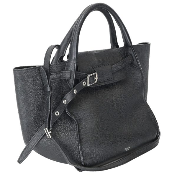 k360515 12 06 Celine Big Bag Small Long Strap Shoulder Black