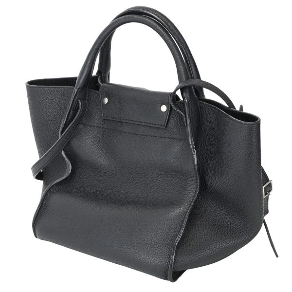 k360515 12 07 Celine Big Bag Small Long Strap Shoulder Black