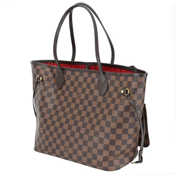 k360519 08 05 Louis Vuitton Neverfull MM Tote Bag Brown Red