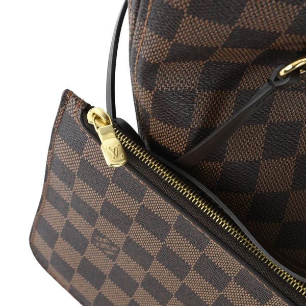 k360519 08 11 Louis Vuitton Neverfull MM Tote Bag Brown Red