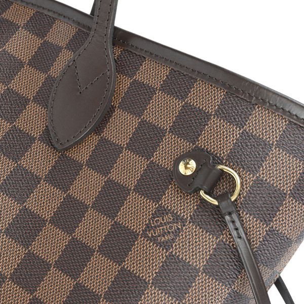 k360519 08 12 Louis Vuitton Neverfull MM Tote Bag Brown Red