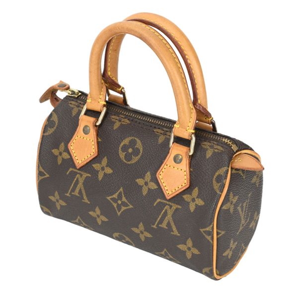 k360530 14 05 Louis Vuitton Mini Speedy Handbag Leather Brown