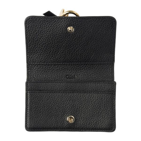 lchc21wp015f57001 4 Chloe Card Case Alphabet Black