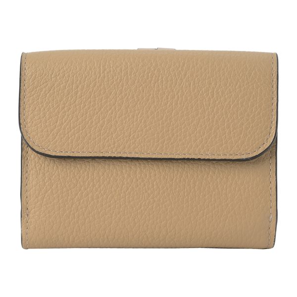 lchc21wp945f5720g 2 Chloe Trifold Wallet Alphabet Beige