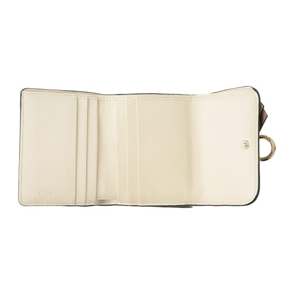 lchc23wp945l55110 4 Chloe Trifold Wallet Alphabet White