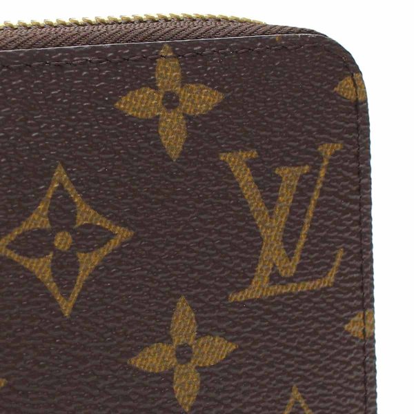 lovm42616011 2 Louis Vuitton Monogram Zippy Wallet Canvas Brown