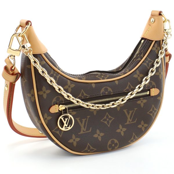 lovm81098011 1 Louis Vuitton Monogram Loop Semi Shoulder Brown