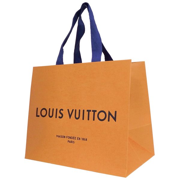 lv shps 252115a Louis Vuitton Shopper 1 Piece A Set Wrapping Gift Bag Orange