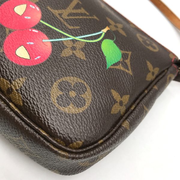 m10339 5 Louis Vuitton Cherry Accessoire Pouch Monogram Brown