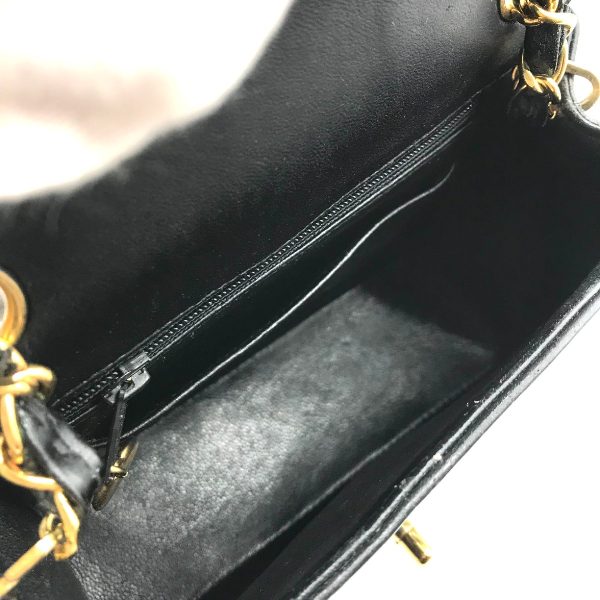 m12165 8 Chanel Mademoiselle Mini Chain Shoulder Bag Black