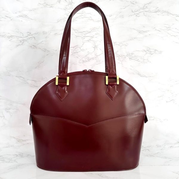 m19958543855 2 Saint Laurent YSL Leather Tote Bag Bordeaux