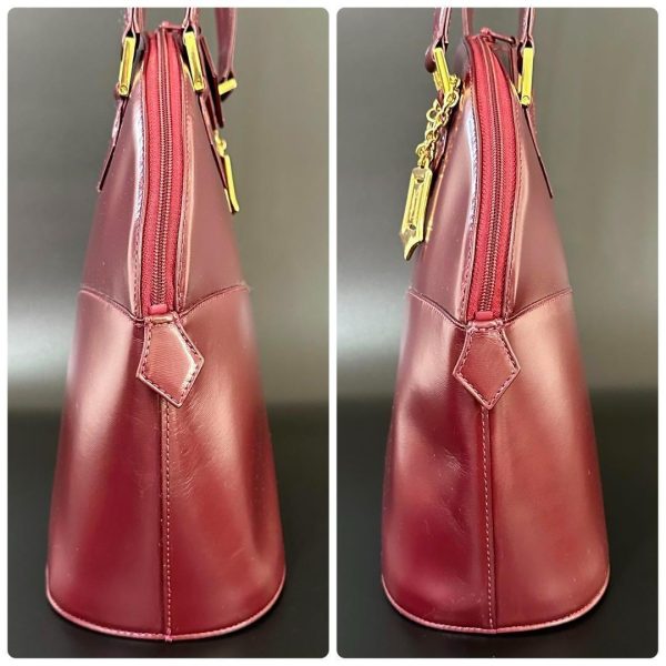 m19958543855 4 Saint Laurent YSL Leather Tote Bag Bordeaux