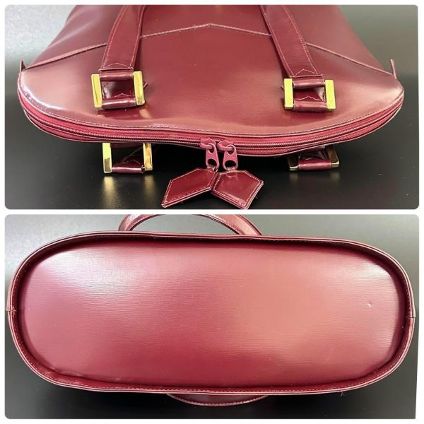 m19958543855 5 Saint Laurent YSL Leather Tote Bag Bordeaux