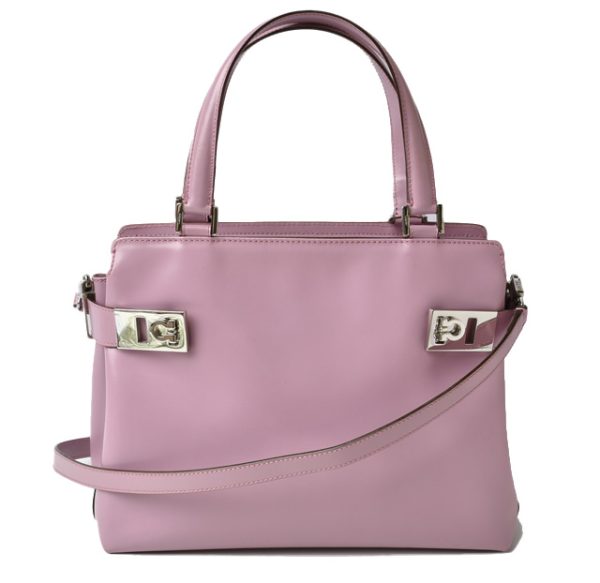 m2204 46 fe 1 Salvatore Ferragamo 2way tote shoulder bag pink purple