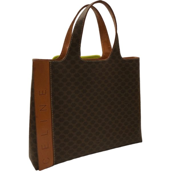 m23 2231 1 Celine Macadam Pattern Handbag Tote Bag Leather Bag