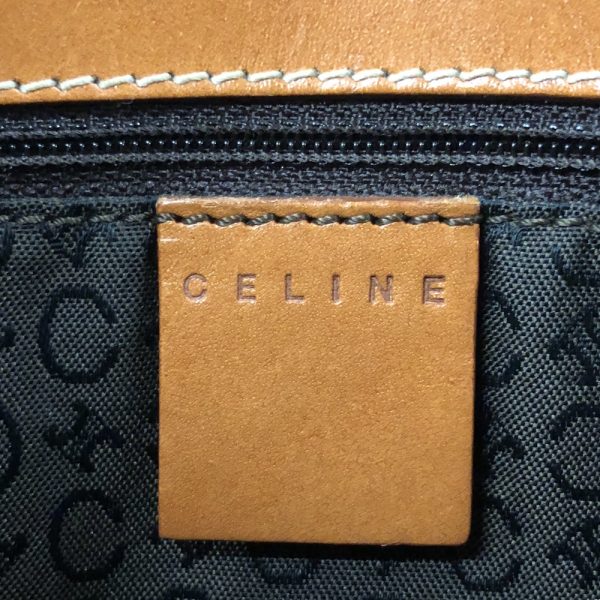 m23 2231 12 Celine Macadam Pattern Handbag Tote Bag Leather Bag