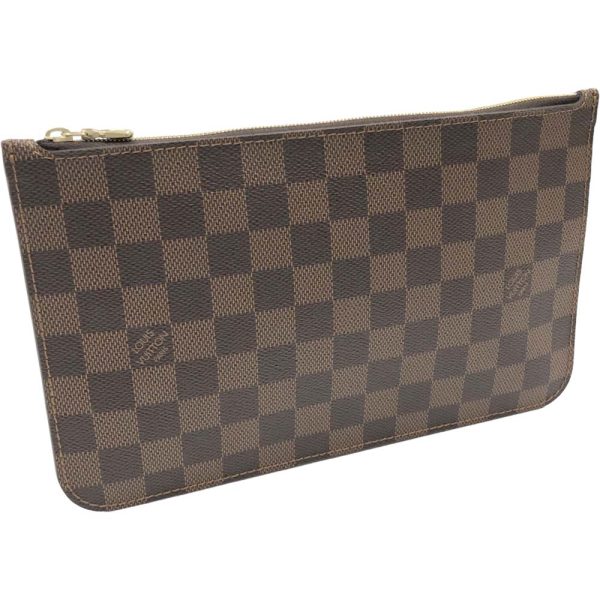 m23 2750 5 Louis Vuitton Neverfull accessory pouch Damier Ebene