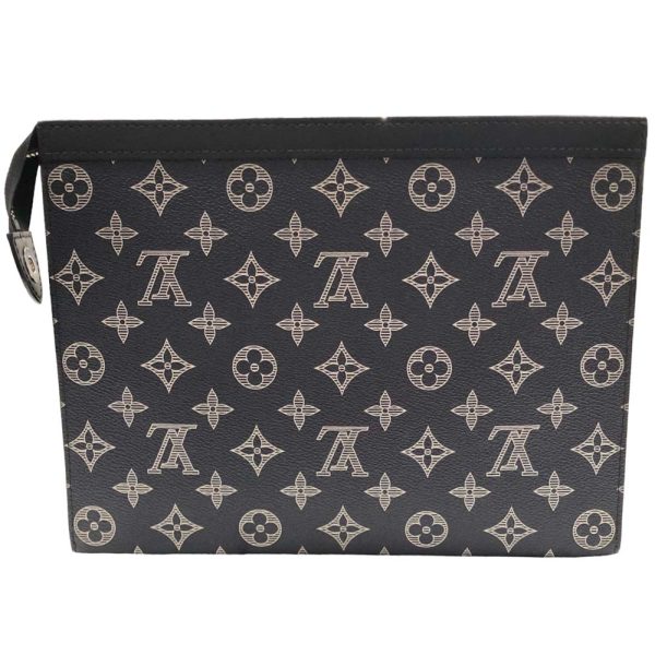 m23 3279 6 Louis Vuitton Pochette Voyage Monogram Savannah Clutch Bag