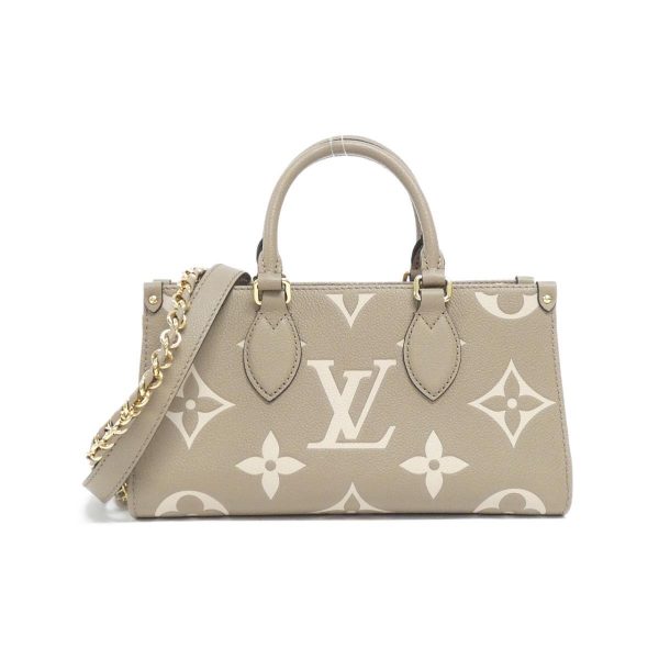 m23641a000000 b Louis Vuitton OnTheGo Monogram Empreinte Leather Tote Bag Cream