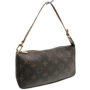 m24 1376 4 Louis Vuitton Monogram Jeune Fille MM Shoulder Bag Brown