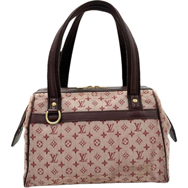 m24 1472 2 Louis Vuitton Josephine PM Monogram Mini Handbag Pink Red