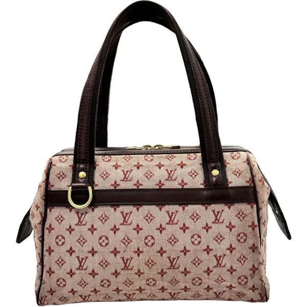 m24 1472 4 Louis Vuitton Josephine PM Monogram Mini Handbag Pink Red