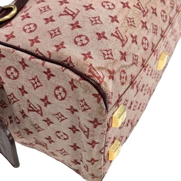 m24 1472 8 Louis Vuitton Josephine PM Monogram Mini Handbag Pink Red