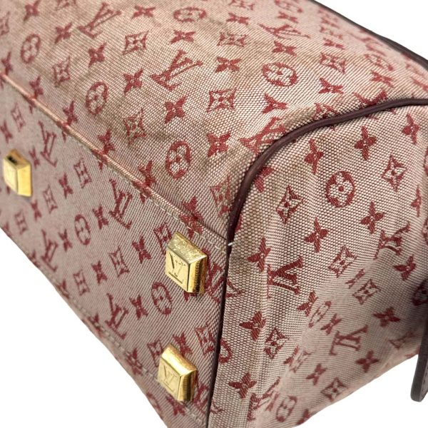 m24 1472 9 Louis Vuitton Josephine PM Monogram Mini Handbag Pink Red