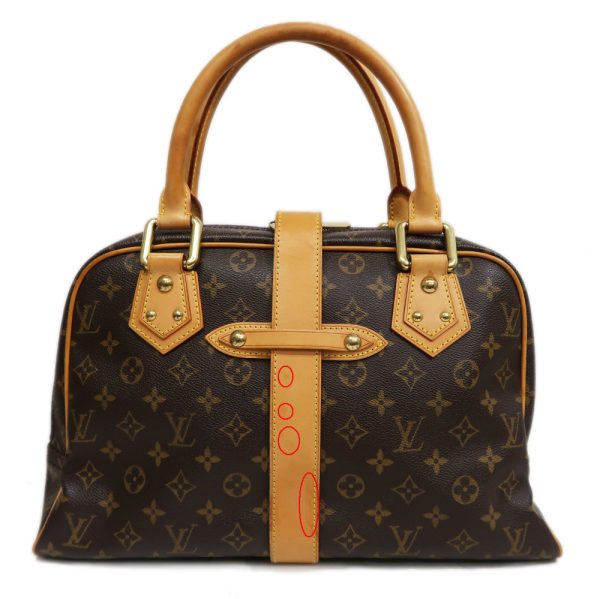 m2401 05 805350ny 01 Louis Vuitton Manhattan GM Monogram Handbag Brown