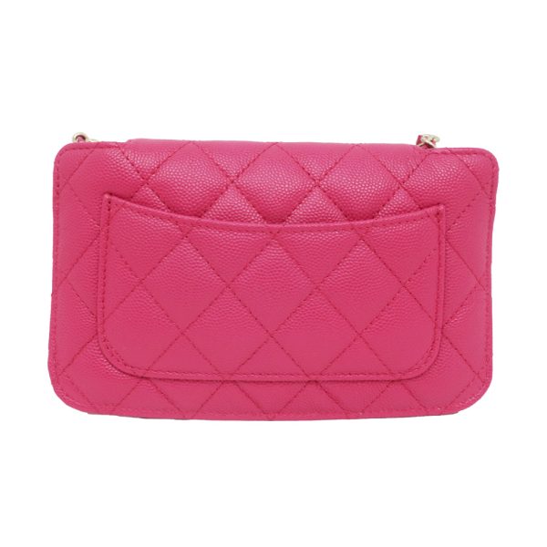 m2406 06 802208mr 01 Chanel Matelasse Chain Shoulder Bag Caviar Skin Pink