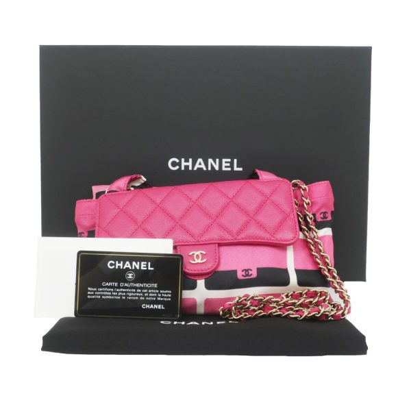 m2406 06 802208mr 09 Chanel Matelasse Chain Shoulder Bag Caviar Skin Pink