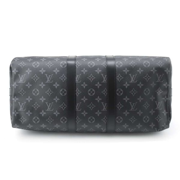 m40569 03 Louis Vuitton Keypol Bandouli√®re 45 Boston Bag Monogram Eclipse Black