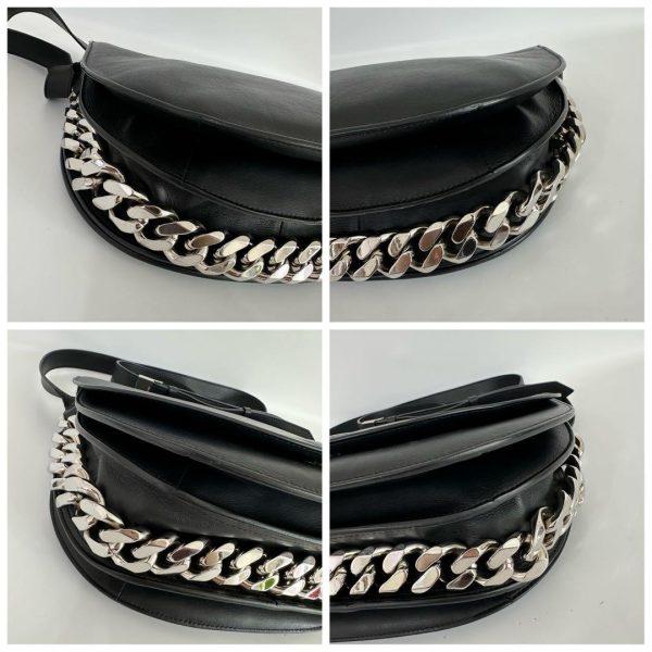 m47961249631 6 Givenchy Shoulder Bag Leather Metal Chain Black