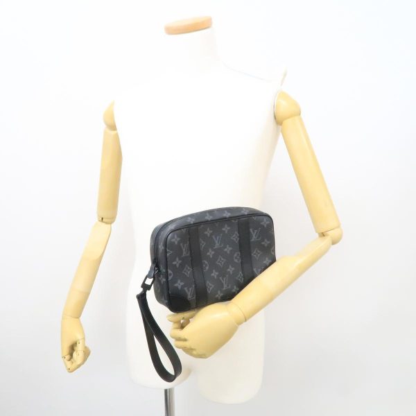 m82076a000000f b Louis Vuitton Monogram Eclipse Pochette Kasai Bag