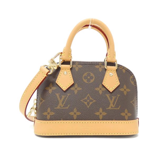 m82717a000000 b Louis Vuitton Monogram Nano Alma Bag Brown