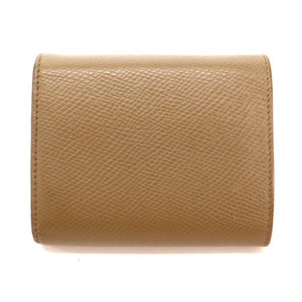 maj02054 1 Celine Small Trifold Wallet Leather Compact Beige