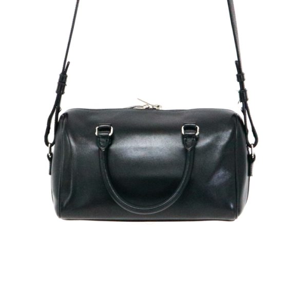 mav16002 3 Saint Laurent Baby Duffle Handbag Leather Black