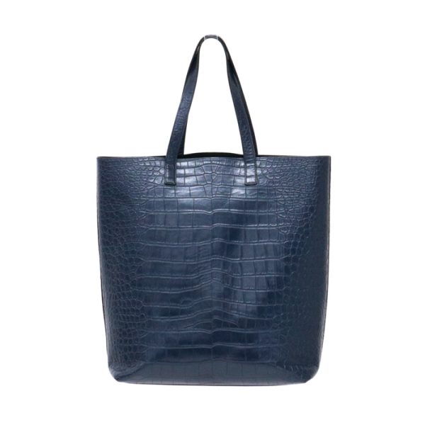 may18006 1 Saint Laurent Sack Shopping Tote Bag Navy