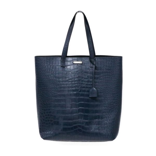 may18006 6 Saint Laurent Sack Shopping Tote Bag Navy