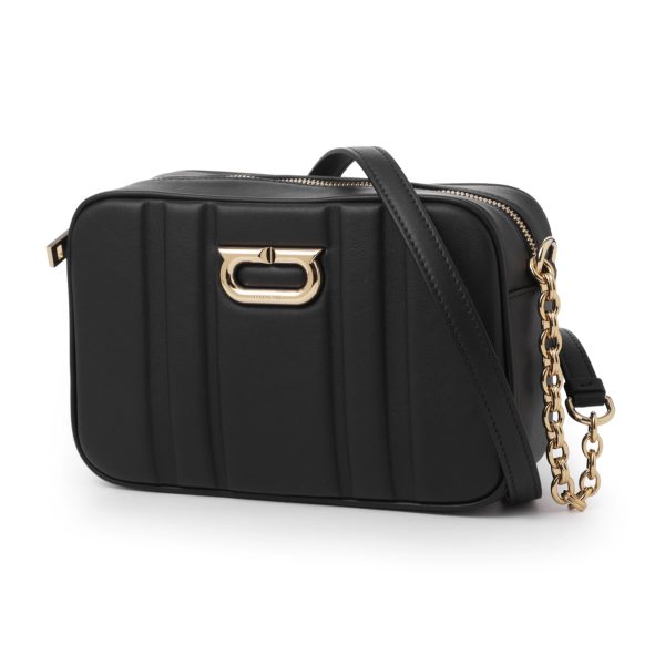 mb 21496801 Ferragamo Graphic Embossed Camera Bag Black