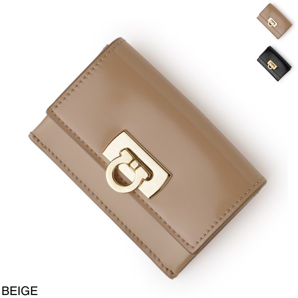 mb 22043501 Ferragamo Wanda Card Case Beige