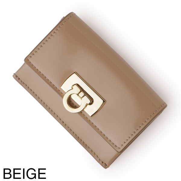 mb 22043507 Ferragamo Wanda Card Case Beige