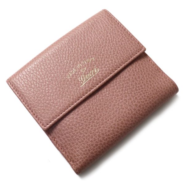 mb23 0827 11 1 Gucci W Hook Swing Bifold Wallet Pink