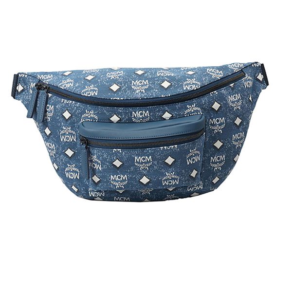 mcm mmzdsfi01 le MCM Fursten Belt Bag Denim Blue