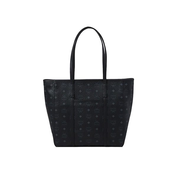 mcm mwpaatn03 bk 1 MCM M Veritas Shopper Medium Tote Bag Black